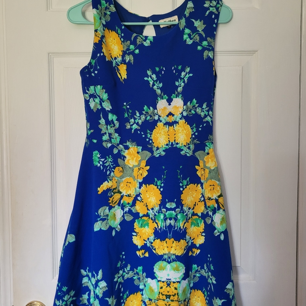 Blue floral sundress